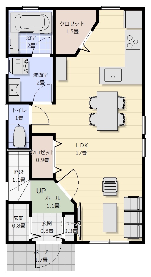 2.5階間取り