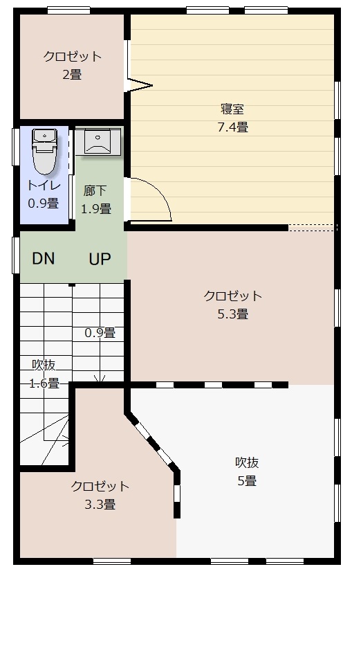 2.5階間取り