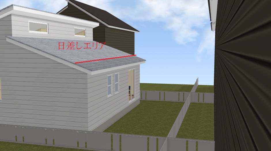 平屋の日当り