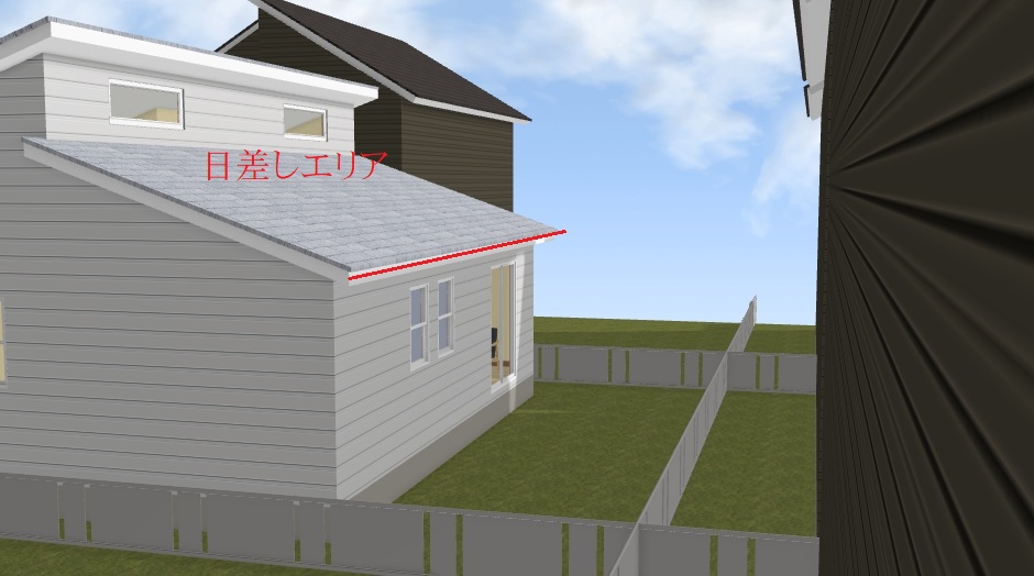 平屋の日当り