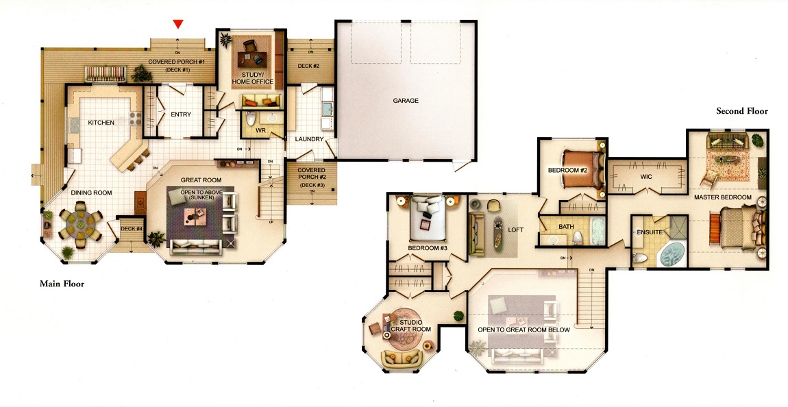 アメリカの家間取り