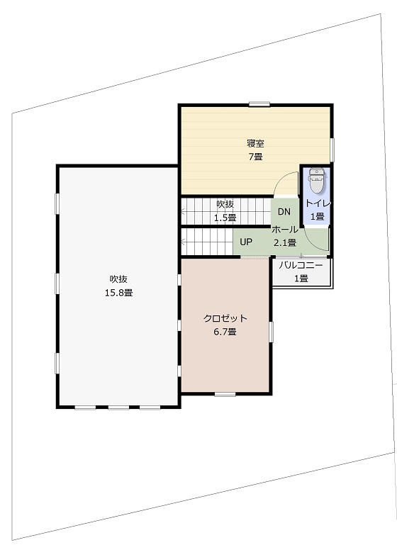 2.5階の家間取り