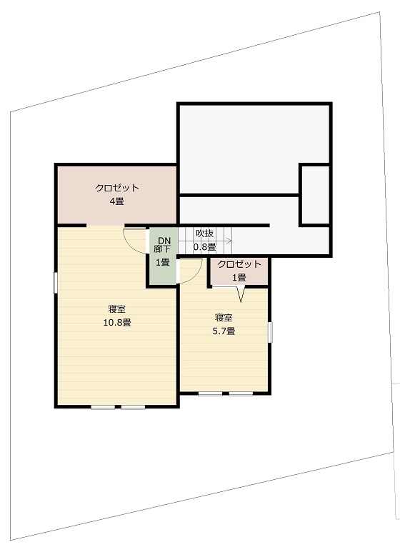 2.5階の家間取り