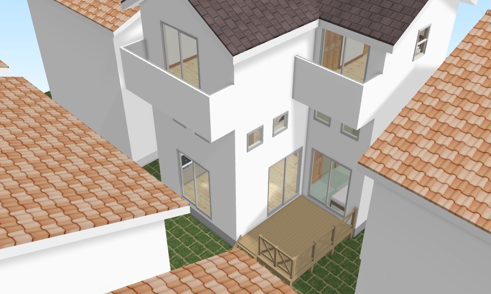 2.5階建ての家・日当り